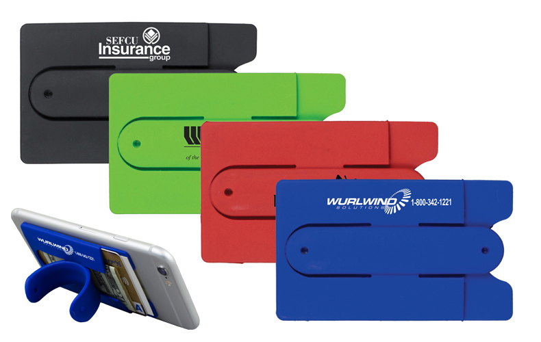 Two Function Soft Silicone Cell Phone Kickstand & Wallet Two Function Soft Silicone Cell Phone Kickstand & Wallet